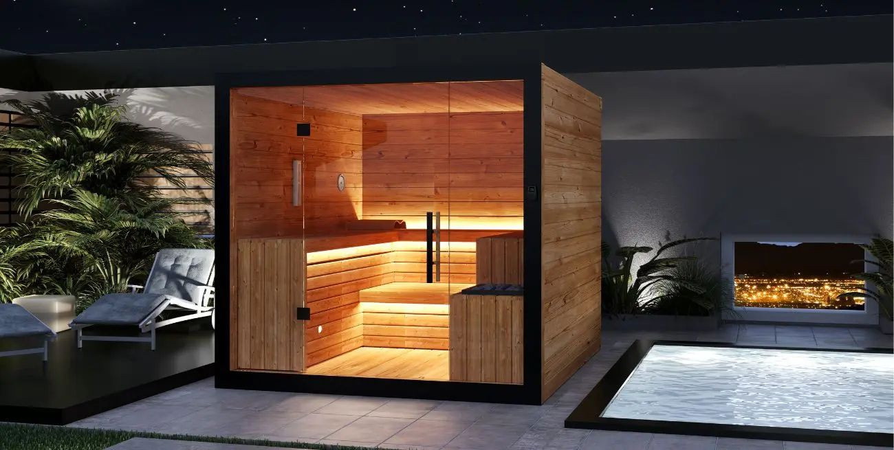 Outdoor Spa: sauna, bagno turco e piscina idromassaggio.