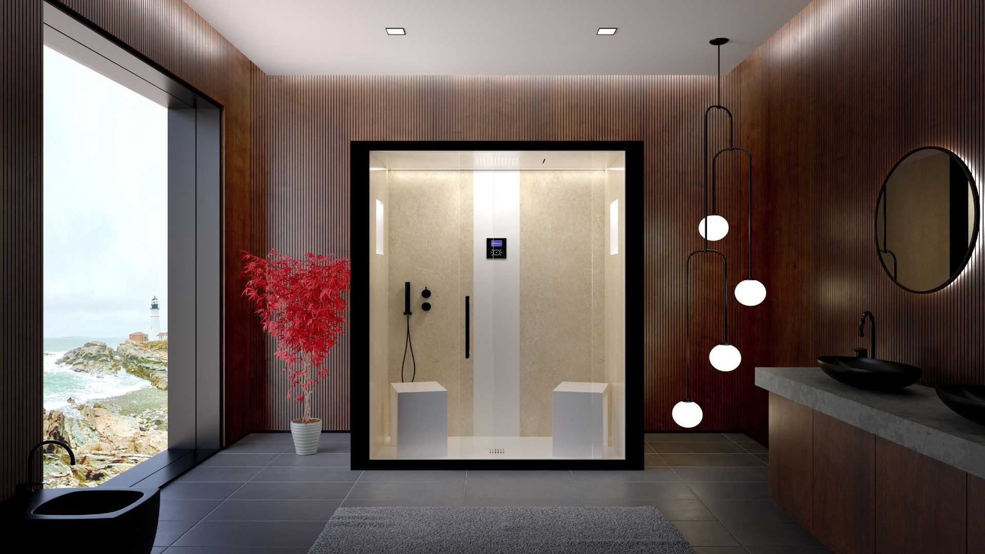 Cabina doccia con bagno turco +180: la nuova frontiera del benessere a casa