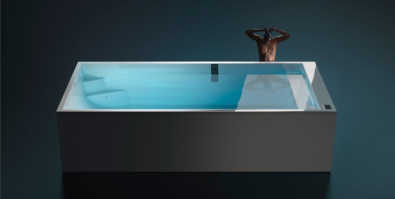 Minipiscina nuoto controcorrente.